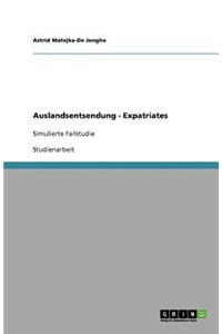 Auslandsentsendung - Expatriates