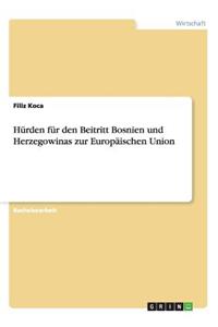 Hürden für den Beitritt Bosnien und Herzegowinas zur Europäischen Union