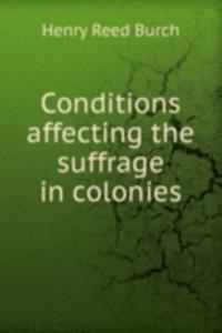 CONDITIONS AFFECTING THE SUFFRAGE IN CO
