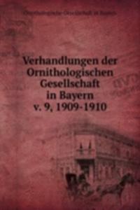 Verhandlungen der Ornithologischen Gesellschaft in Bayern