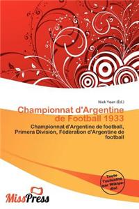 Championnat D'Argentine de Football 1933