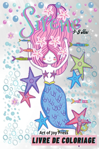 Sirène livre de coloriage 4-8 Ans