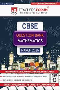 Teachers Forum CBSE Question Bank Class 12 Mathematics (For 2024-25 Board Exam)