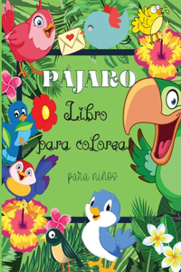 Pájaro Libro para colorear para niños