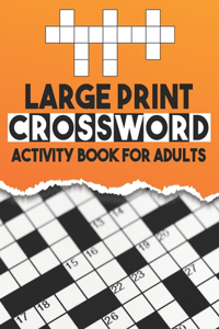 Large Print Crossword Activity Book For Adults