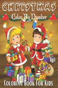 Christmas Color By Number Coloring Book For Kids
