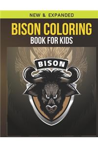 Bison Coloring Book For Kids (Bison)