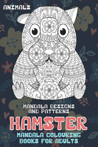 Mandala Colouring Books for Adults Mandala Designs and Patterns - Animals - Hamster