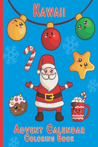 Kawaii Advent Calendar Coloring Book