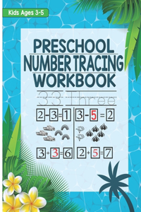 Preschool Number Tracing Workbook