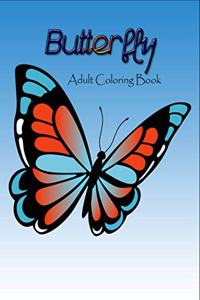Butterfly adult coloring book