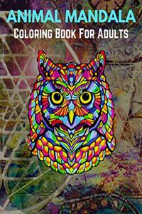 Animal Mandala Coloring Book For Adults