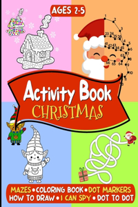 Christmas Activity Book for Kids Ages 2-5