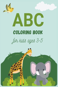 ABC coloring book for kids ages 3-5