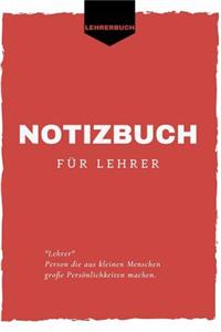 Notizbuch für Lehrer