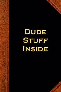 Dude Stuff Inside School Composition Book Vintage Style