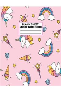 Blank Sheet Music Notebook