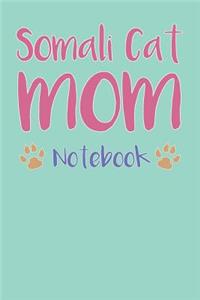 Somali Cat Mom Composition Notebook of Cat Lover Journal