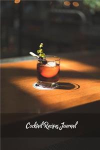 Cocktail Recipes Journal