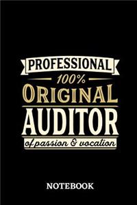 Professional Original Auditor Notebook of Passion and Vocation