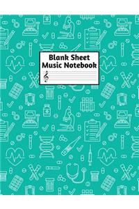 Blank Sheet Music Notebook
