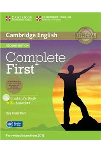 Complete First Student's Book Pack (Student's Book with Answers , Class Audio CDs (2))