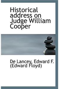 Historical Address on Judge William Cooper