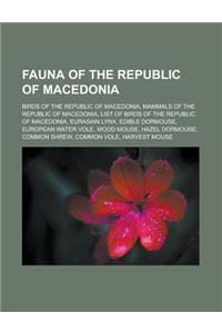 Fauna of the Republic of Macedonia
