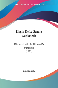 Elogio De La Senora Avellaneda
