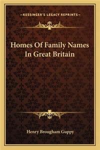 Homes of Family Names in Great Britain