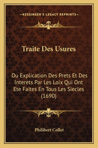 Traite Des Usures