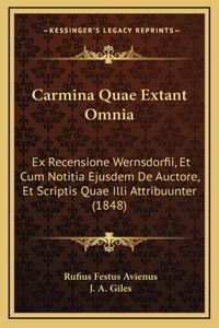 Carmina Quae Extant Omnia