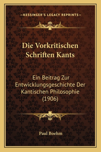 Vorkritischen Schriften Kants