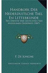 Handboek Der Nederduitsche Tael En Letterkunde