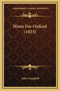 Hints For Oxford (1823)