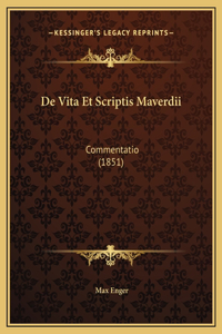 De Vita Et Scriptis Maverdii