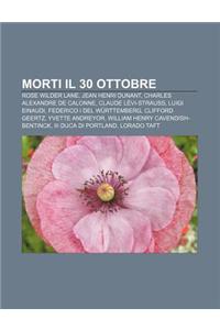Morti Il 30 Ottobre