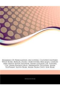 Articles on Mammals of Bangladesh, Including: Clouded Leopard, Wild Boar, Bengal Tiger, Crab-Eating Macaque, Ganges and Indus River Dolphin, Asian Gol