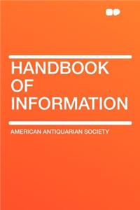 Handbook of Information