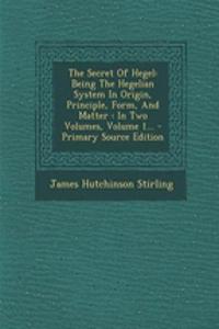 The Secret of Hegel