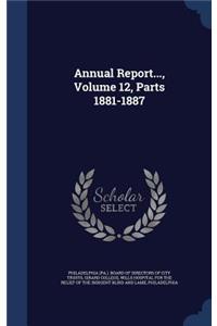 Annual Report..., Volume 12, Parts 1881-1887