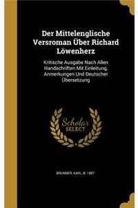 Der Mittelenglische Versroman Über Richard Löwenherz