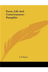 Form, Life and Consciousness - Pamphlet