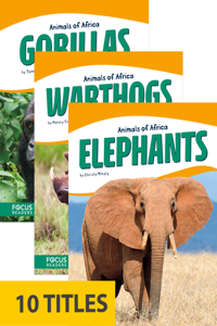 Animals of Africa (Paperback Set of 10)