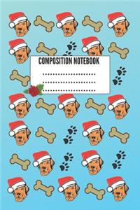 wide ruled composition notebook: Labrador retriever notebook gift / wide ruled notebook for school