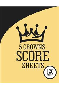 5 Crowns Score Sheets