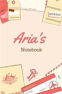 Aria First Name Aria Notebook