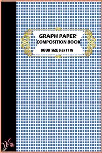 Graph Paper Composition Book Book Size 8.5x 11 in