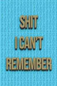 Shit I Can't Remember