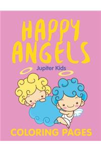 Happy Angels (Coloring Pages)